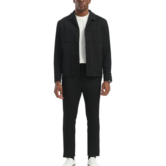 Black 2 Piece Men's Casual Slim Fit Suit